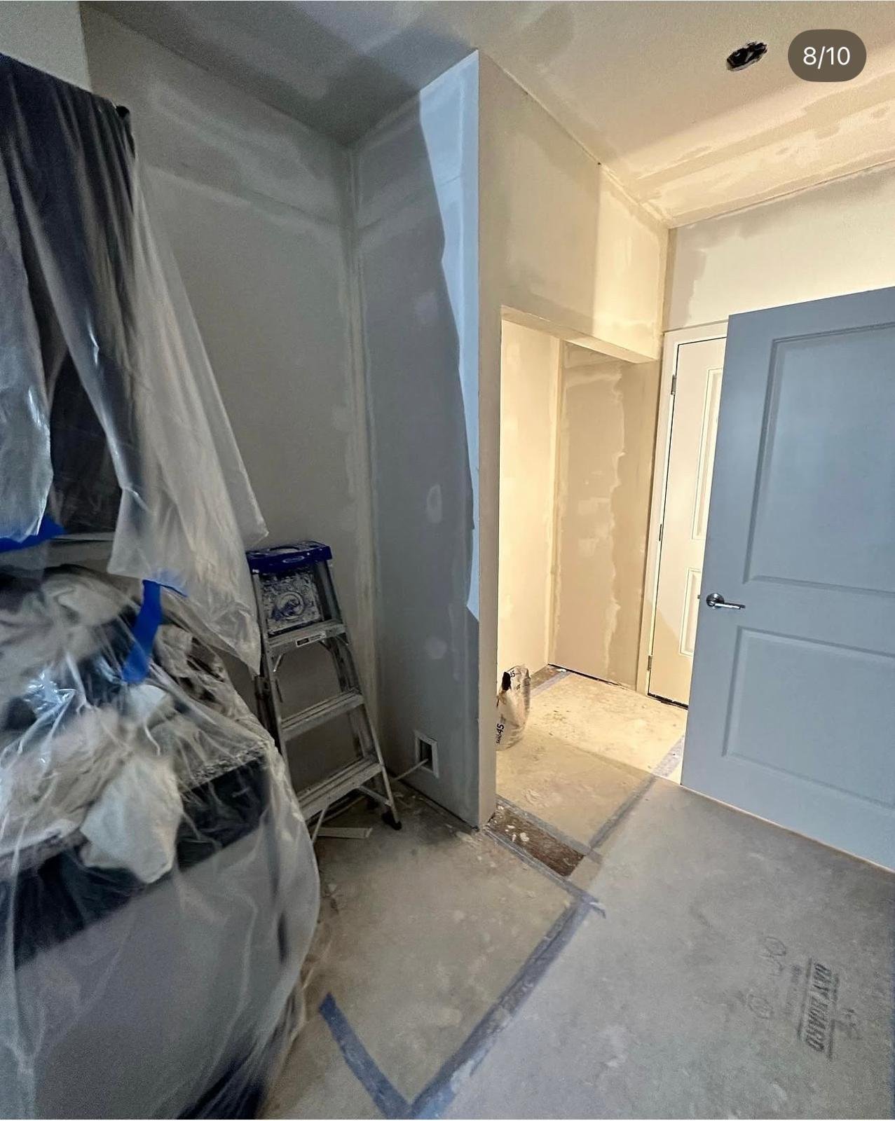 Drywall after